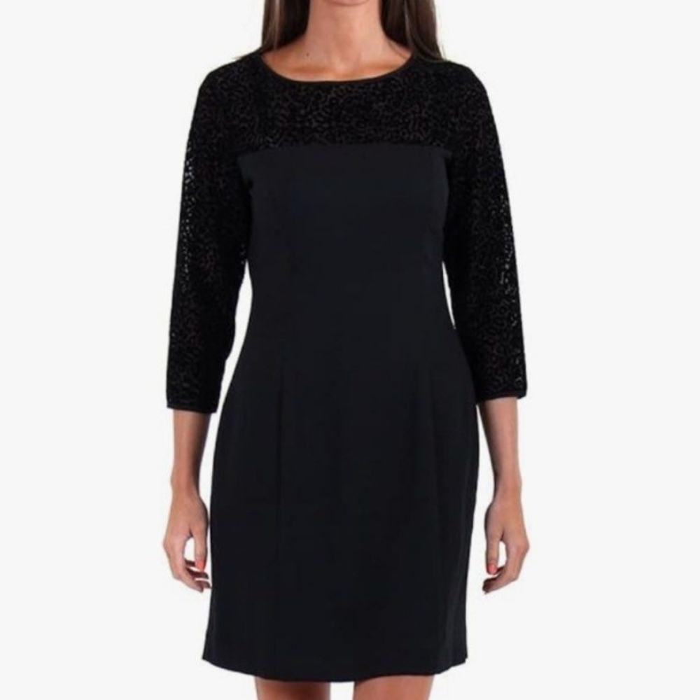 Armani Jeans Elegant Black leopard Dress